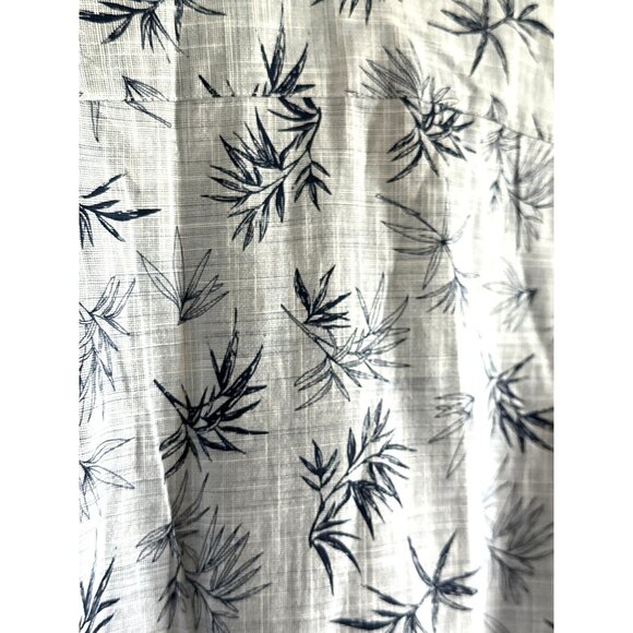 Hawaiianize Button Up Shirt Long Sleeves Dark Blue Navy Palms Cotton Size XL - Picture 2 of 6